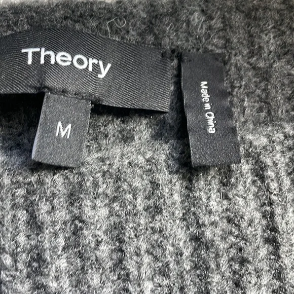 Theory Knit Sweater Dress, Dark Gray, Medium (204) - Picture 4 of 7